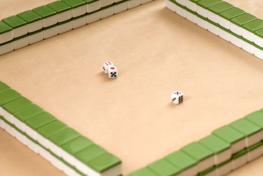 Gambling in Chinese �V Mahjong �V traditional game with friends.
