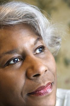 Portrait of mature African American woman.