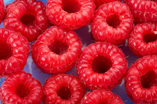 Raspberries background