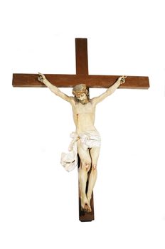 Figure of Jesus Christ on the cross - isolated