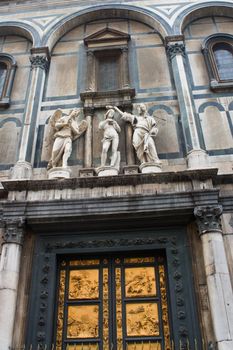 The Gates of Paradise from the Baptisterin Florence 
