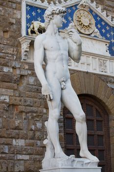 Statue of David by Michelangelo in Florence 