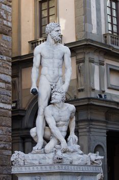 Ercole and Caco statue in Florence 