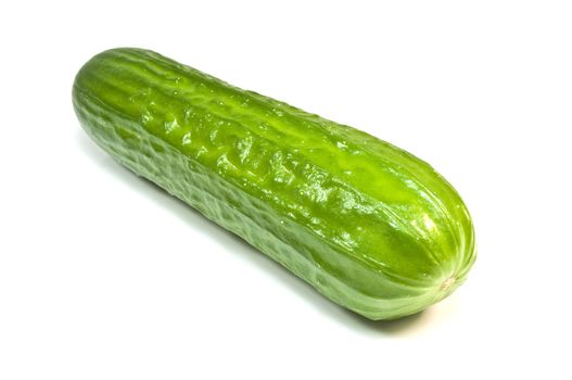 Fresh high resolution photo of an isolated cucumber.