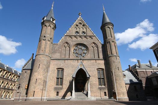 Ridderzaal at the Binnenhof. Seat of the Dutch Government in The Hague