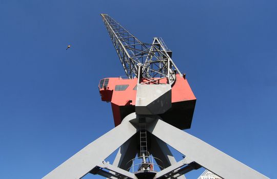 Harbour crane in Rotterdam, Holland