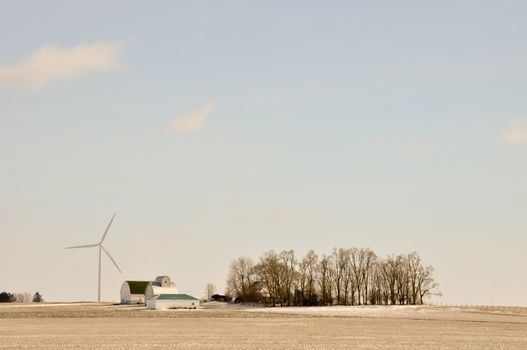 Indiana Wind Turbine Background