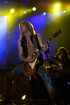 Whitesnake performs at Romexpo July 8, 2008 in Bucharest.