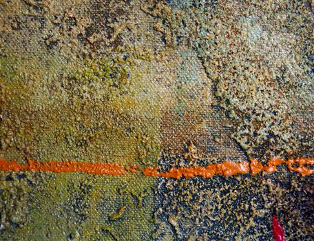 Abstract background drawn by oil paints