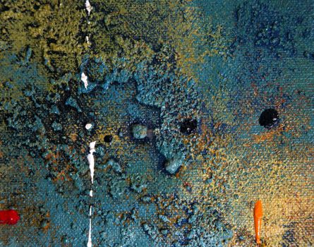 Abstract background drawn by oil paints