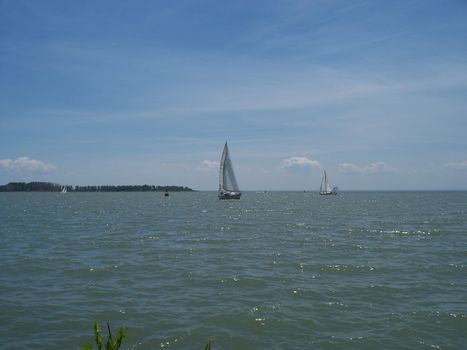 sailboat sailing on sunny day