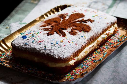 Italian Carnival Cake. Florentine Cake 