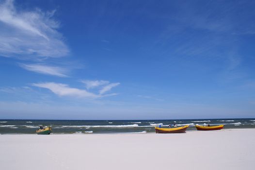 Fishboat at beach from Poland