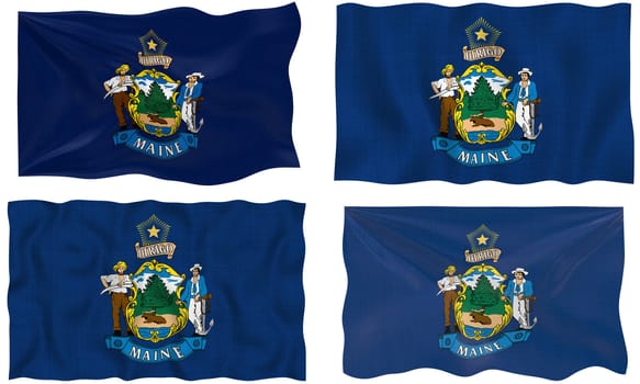 Great Image of the Flag of maine