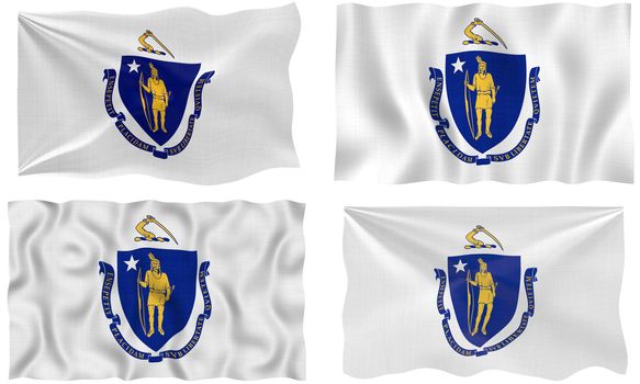 Great Image of the Flag of massachusetts