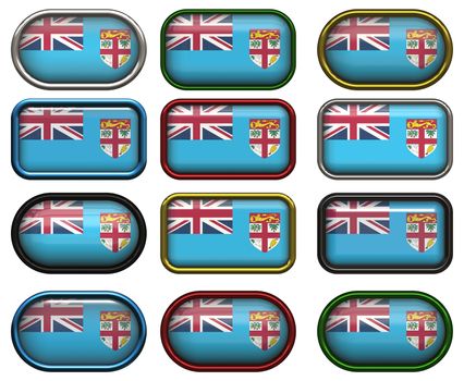 twelve buttons of the  Flag of Fiji