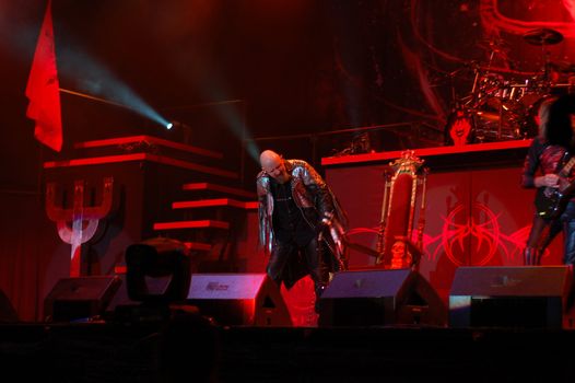  Judas Priest performs at B'ESTFEST Aftershock July 11, 2008 in Bucharest.