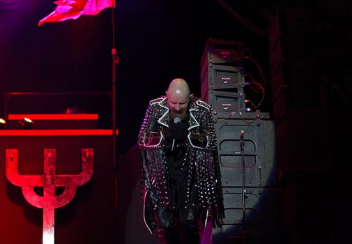  Judas Priest performs at B'ESTFEST Aftershock July 11, 2008 in Bucharest.