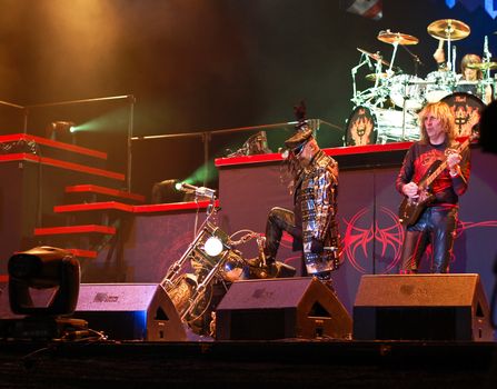  Judas Priest performs at B'ESTFEST Aftershock July 11, 2008 in Bucharest.