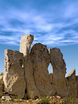 The oldest freestanding building in the world - Neolithic temples of Hagar Qim in Malta