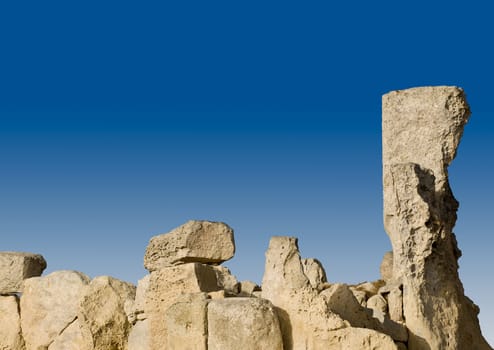 The oldest freestanding building in the world - Neolithic temples of Hagar Qim in Malta