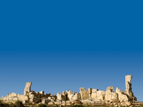 The oldest freestanding building in the world - Neolithic temples of Hagar Qim in Malta