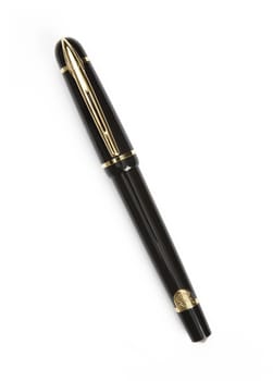 Quality ink pen isolated on white background - shot in studio with a 21.1 megapixel camera