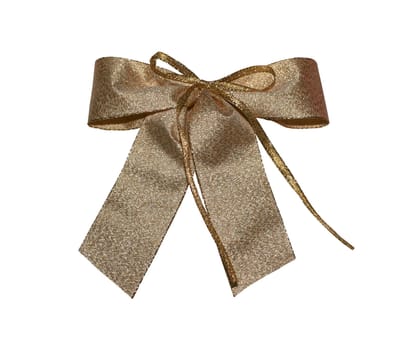 Bronze giftbow with clipping path