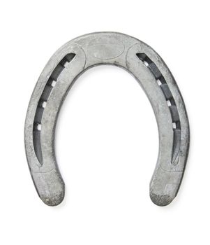 Lucky horseshoe isolated on white background - Shot in studio with a 21.1 Megapixel camera