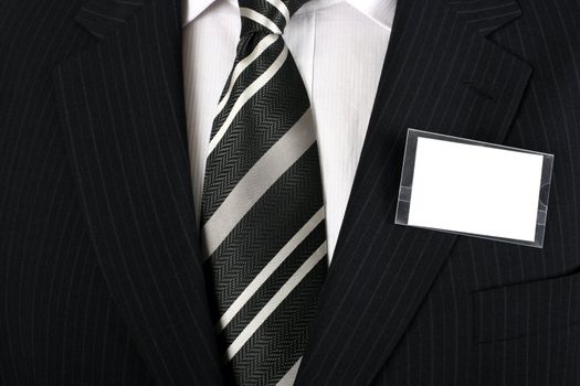 Empty business namebadge to be filled in with your own design