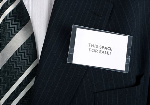 Well dressed businessman looking for sponsors
