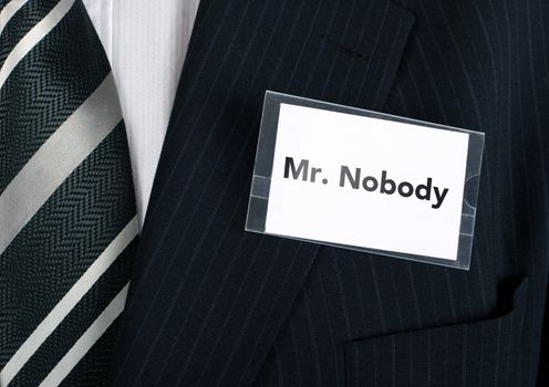 Business man with a low self esteem