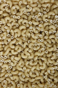 Macro background image of maccaroni pasta