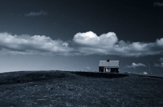 Rural landscape setting - some grain visible