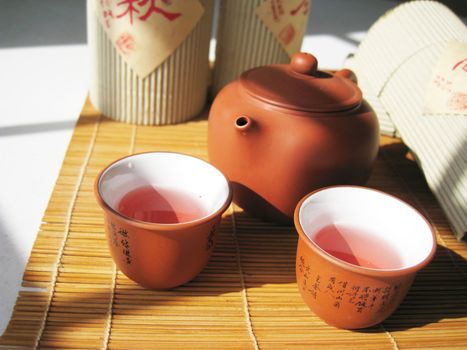 a art of Chinese tea, culture healthy drinks in China.