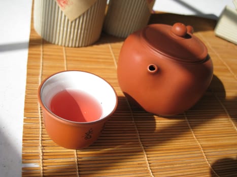 a cup of Chinese tea, culture healthy drinks in China.