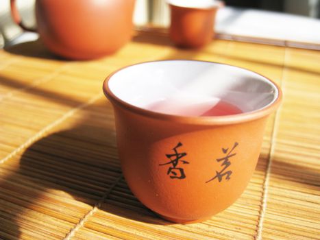 a cup of Chinese tea, culture healthy drinks in China.