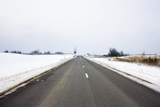 road in winter
