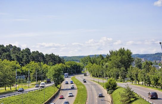 view of the road