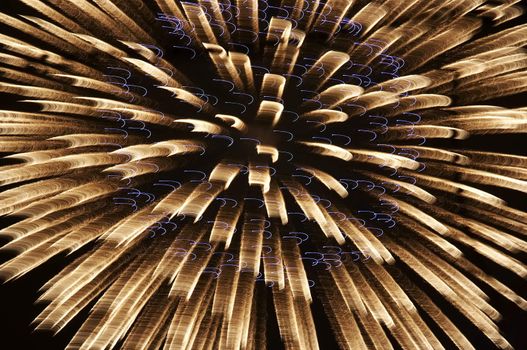 Abstract image of the explosion - fireworks