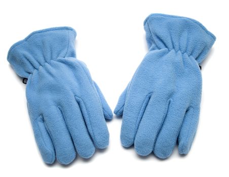 Blue Glove with white background