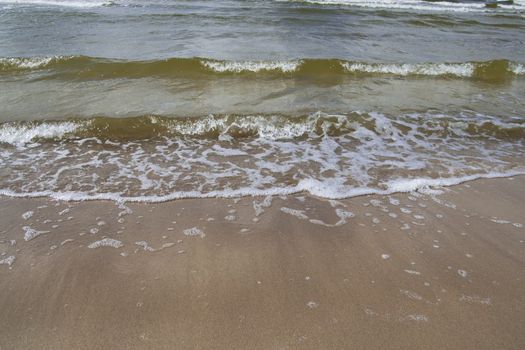 The Baltic sea coast at port