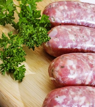 raw sausages