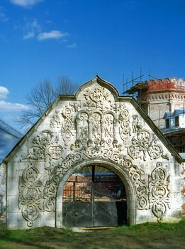 Restoration works of old historical buildings