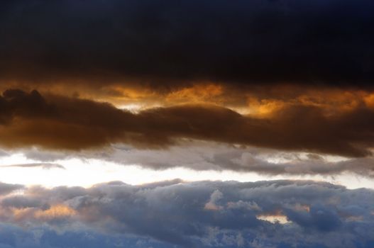 Shot of the sky and clouds