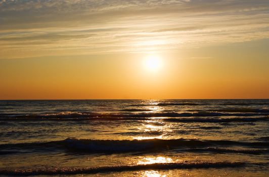 sunset at Sea