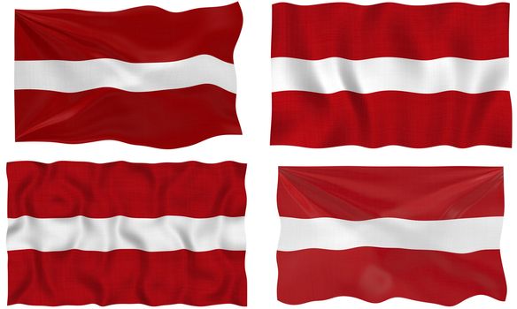 Great Image of the Flag of latvia