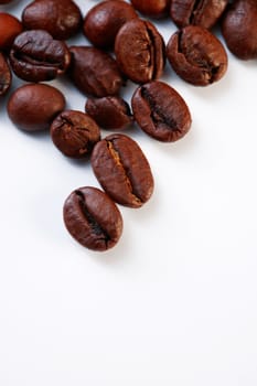 Coffee Beans.  On white background. 