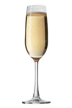 Celebration champagne on white background. The file includes a clipping path.  Professionally retouched high quality image.