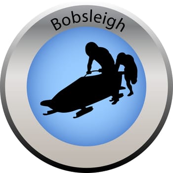 winter game button Bobsleigh